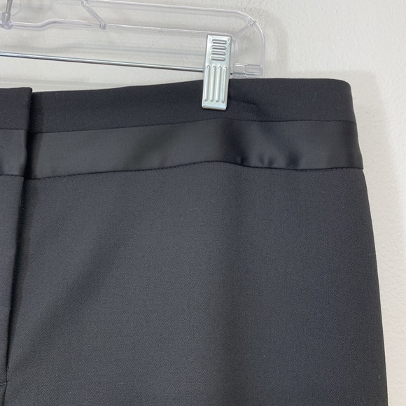 Talbots Heritage  Black Trouser Pants Wool Blend  14P Straight Capsule Classic - Picture 3 of 13